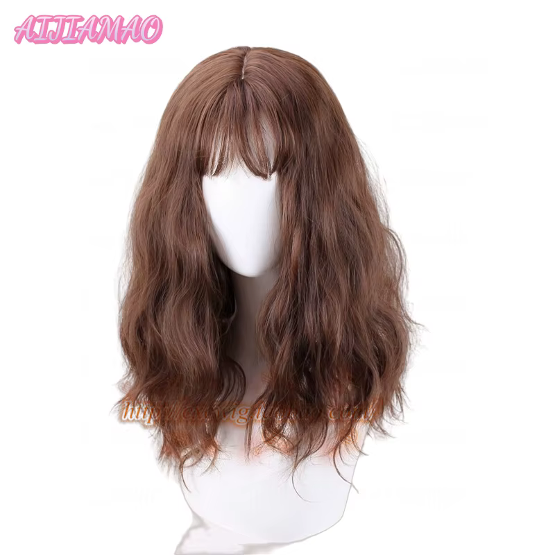 Hermione Jean Granger Cosplay perruque marron bouclés résistant à la chaleur cheveux synthétiques