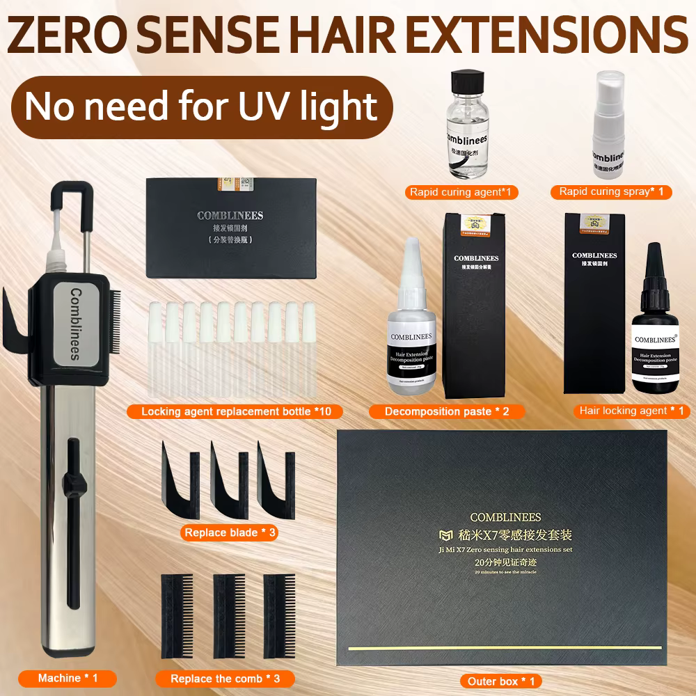 Comblinees – ensemble d'outils d'extension de cheveux de qualité Salon