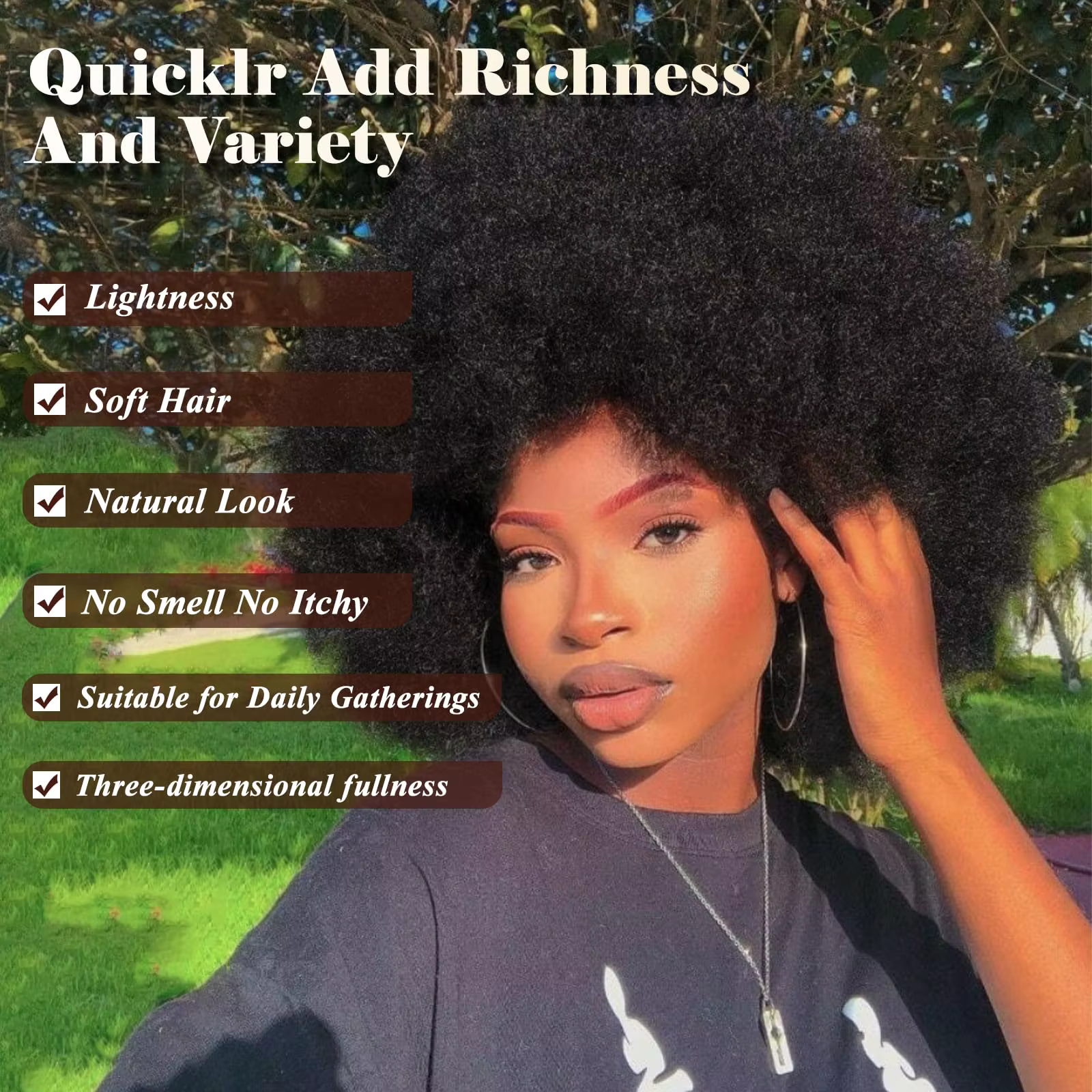 Perruques Afro pour femmes noires