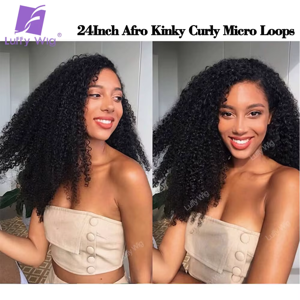 Extensions de Cheveux Humains Brésiliens Remy avec Micro Boucle