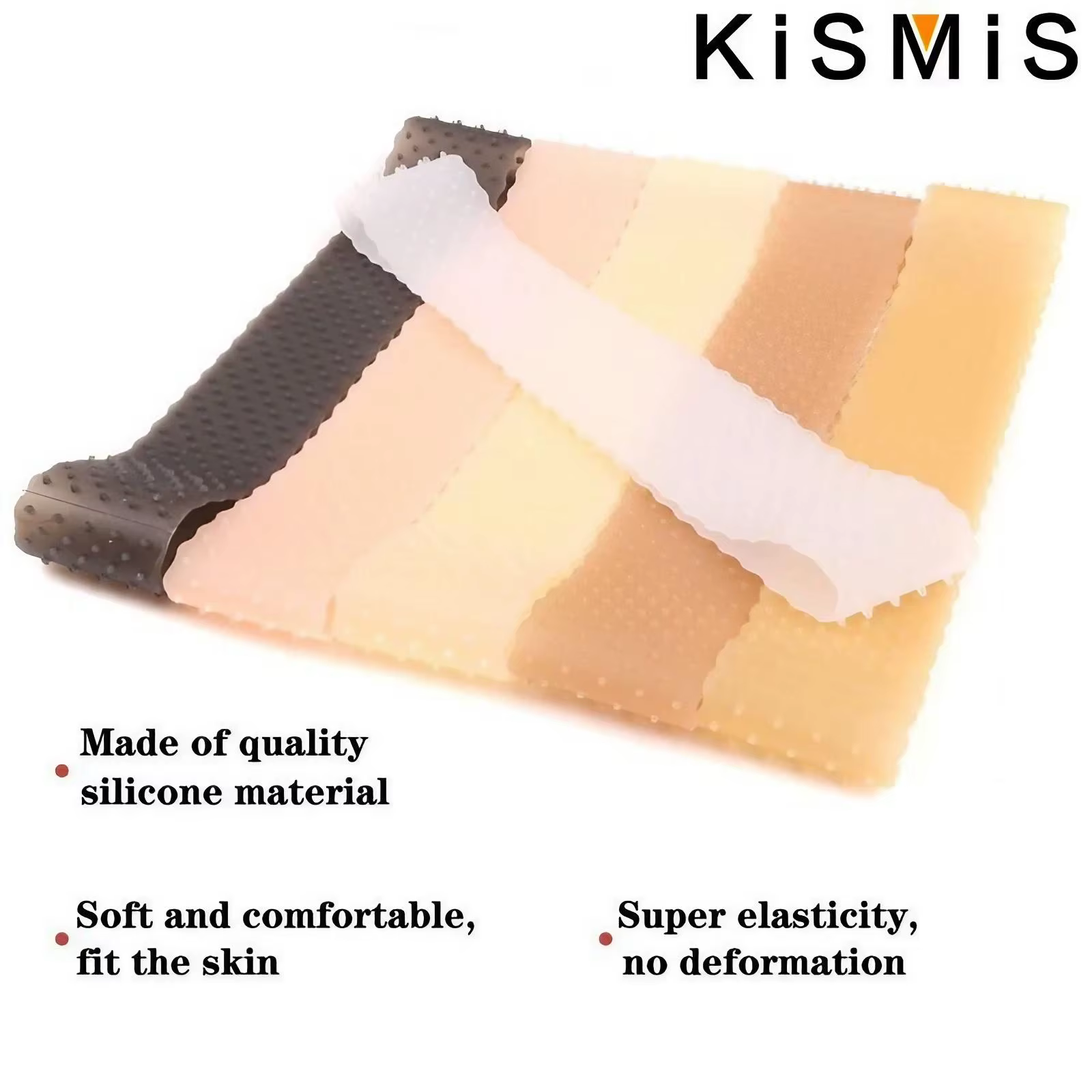 KISMIS 1PC bandeau réglable Silicone perruque bande pour dentelle frontale perruques