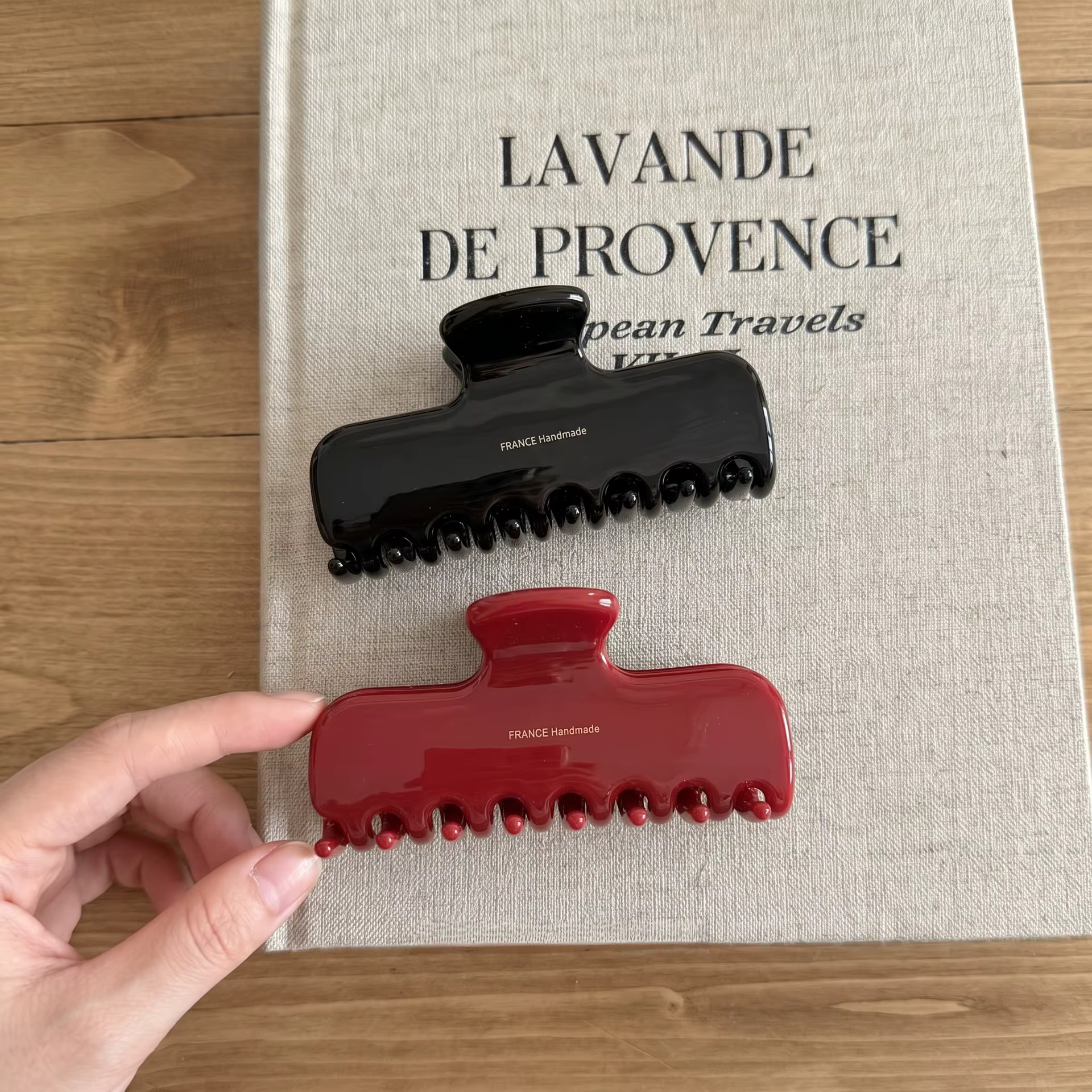 Pince à cheveux carrée de style coréen