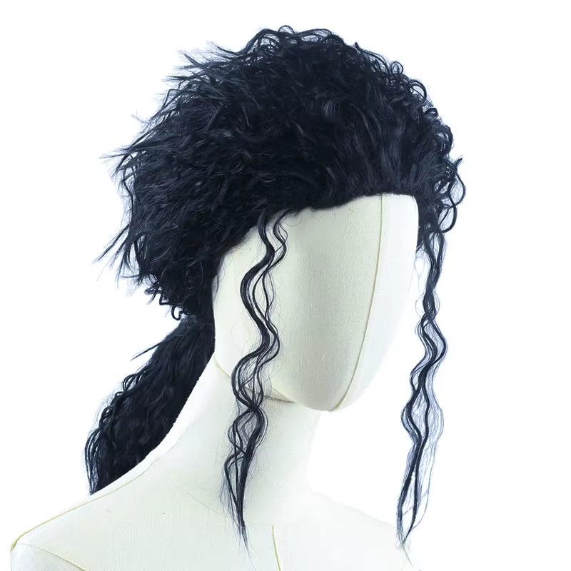 Michael Cosplay perruque noire MJ homme adulte