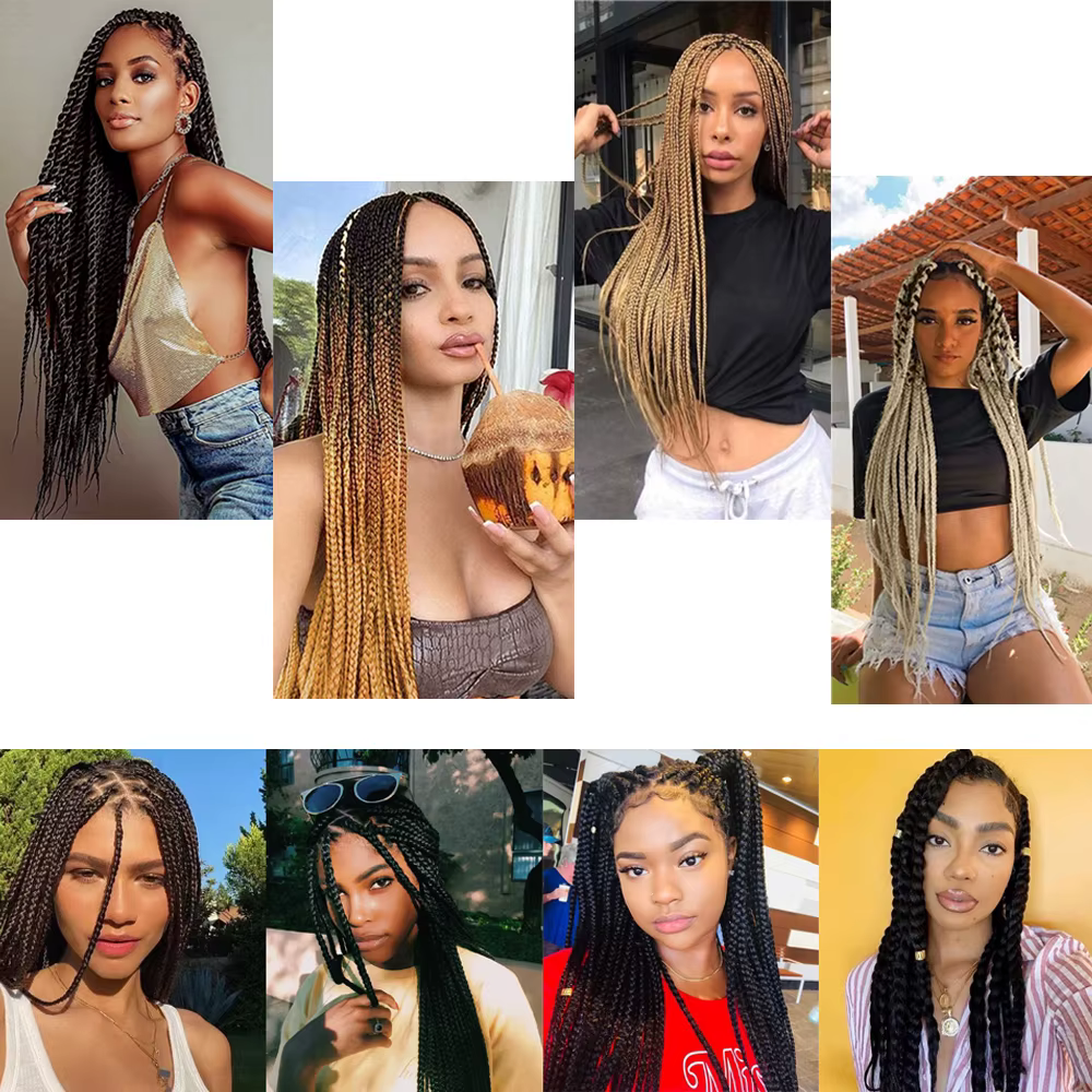 Extensions de Tresses Synthétiques Pré-étirées