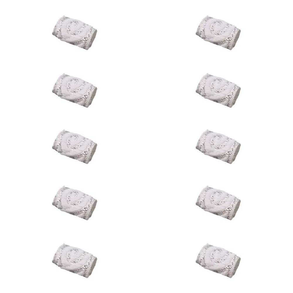 Lot de 10 clips miniatures en tissu pour tresses