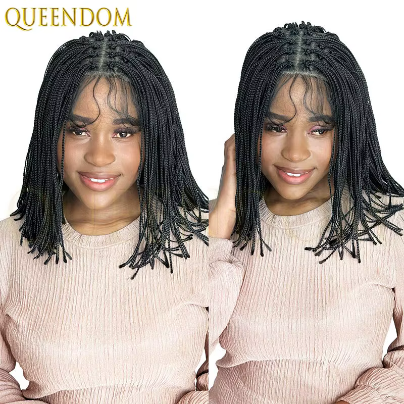 Perruque Dreadlock synthétique de 12 pouces pour femmes noires