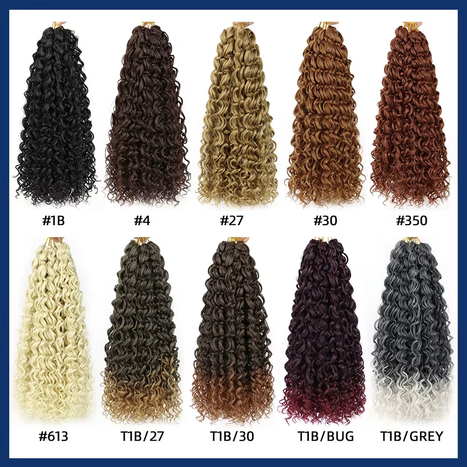 Extensions de cheveux au crochet ondulés style Beach Curl