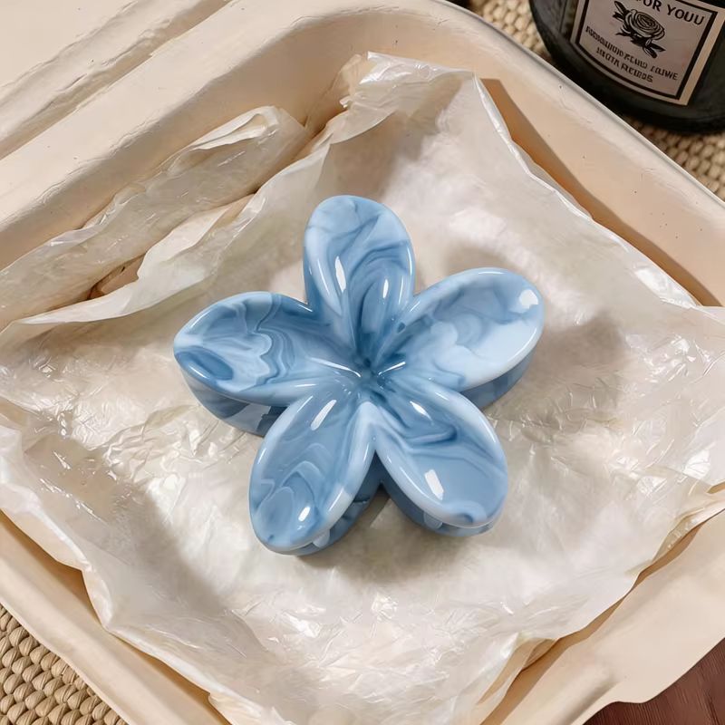1/6 pièces Pince à cheveux Frangipani élégante pour femme