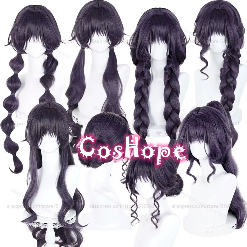 Waguri Kaoruko Cosplay perruque plusieurs Styles violet gris