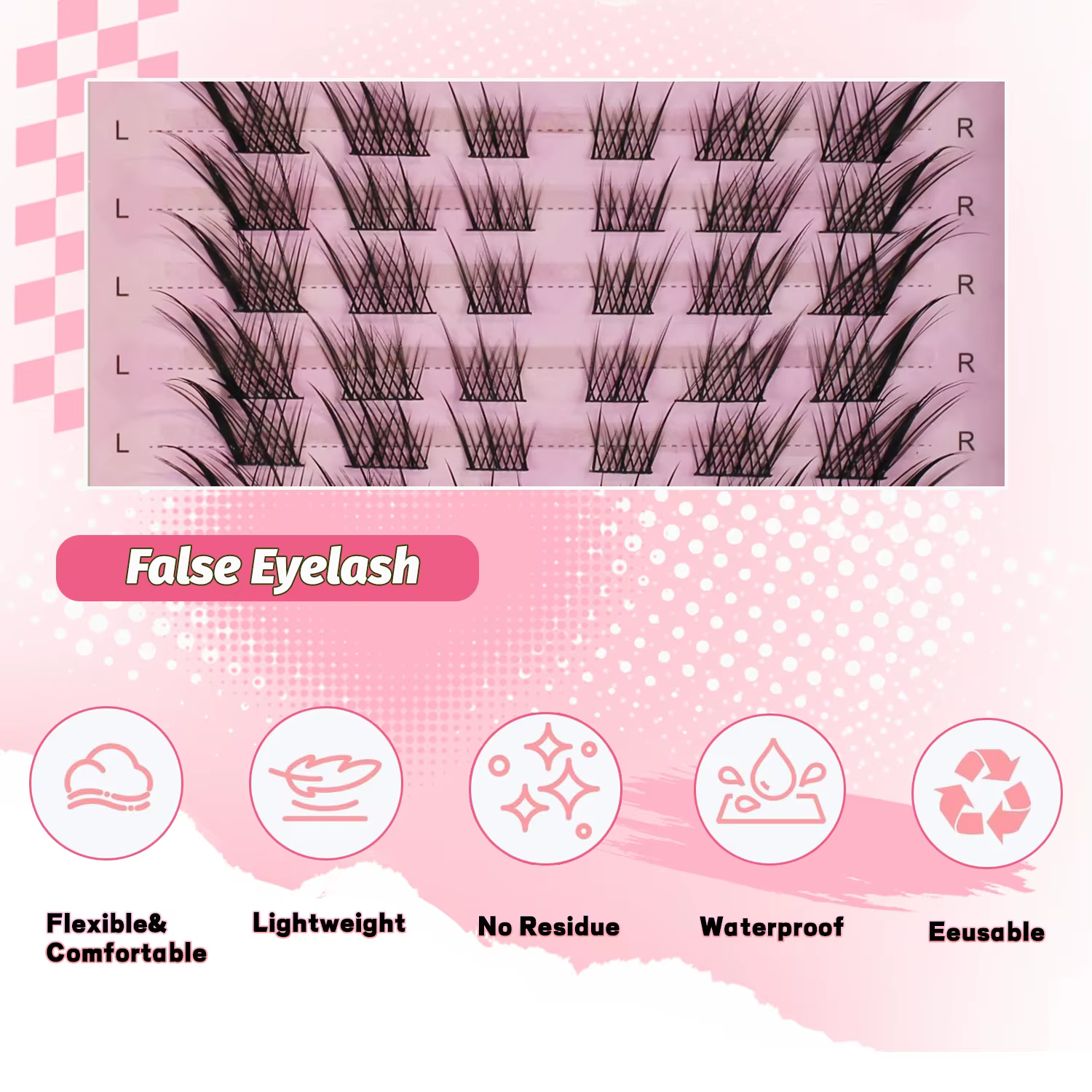Grappe de cils naturels bricolage extension