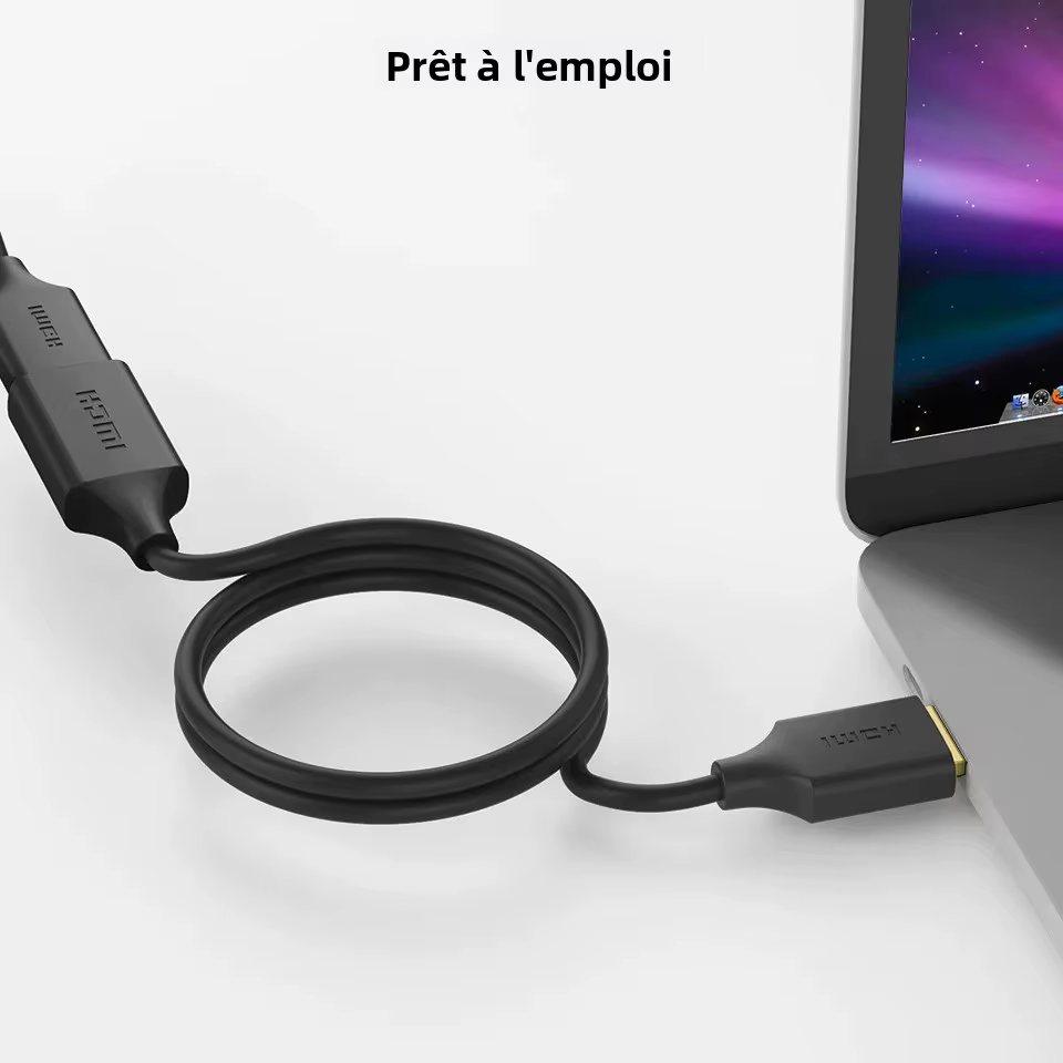 Câble d'extension HDMI 4K QGeeM, adaptateur HDMI 2.0 pour Xiaomi Xbox Series X PS5 PS4 TV Box Ordinateurs portables, câble répartiteur HDMI