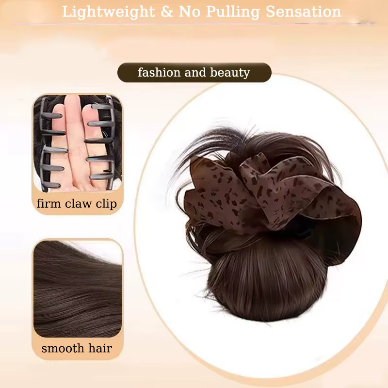 Extension de chignon synthétique en désordre
