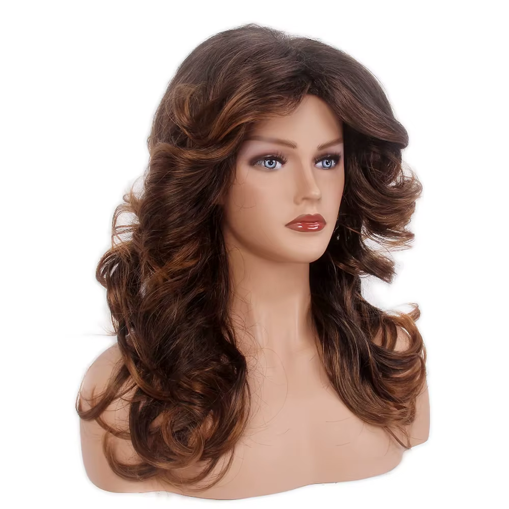 Perruque synthétique Farrah Fawcett des années 70