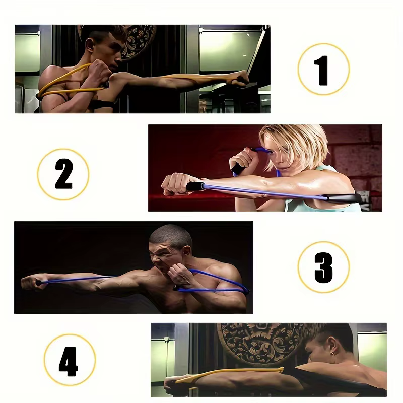 Ceinture de tension de boxe en forme de 8, adaptée à la bande de résistance en caoutchouc, salle de sport en plein air pour hommes et femmes, karaté, boxe, yoga et Pilates