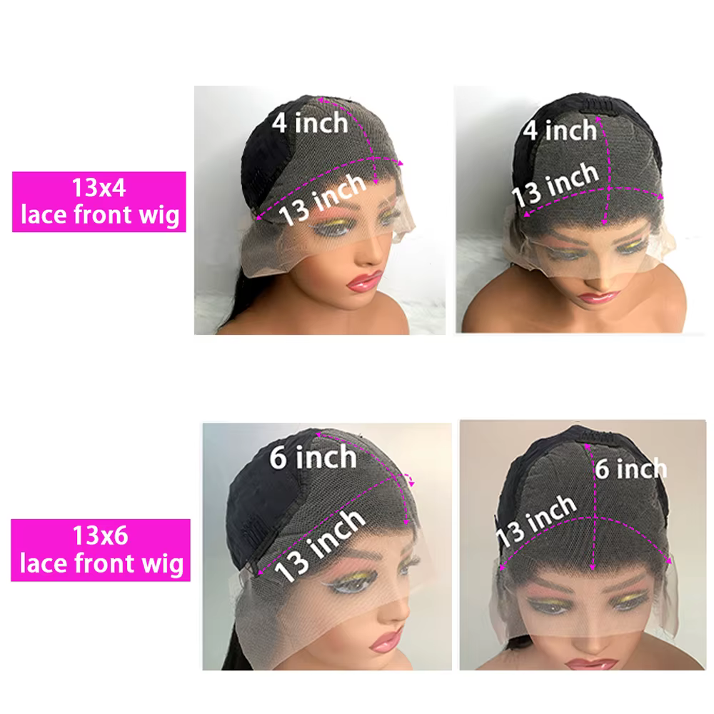 Perruque de cheveux humains Body Wave densité 200