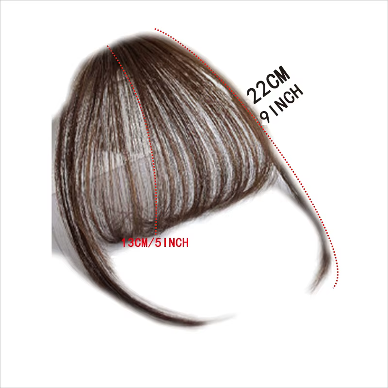 H & STAR synthétique 3D court Air cheveux frange avec pince dans les Extensions