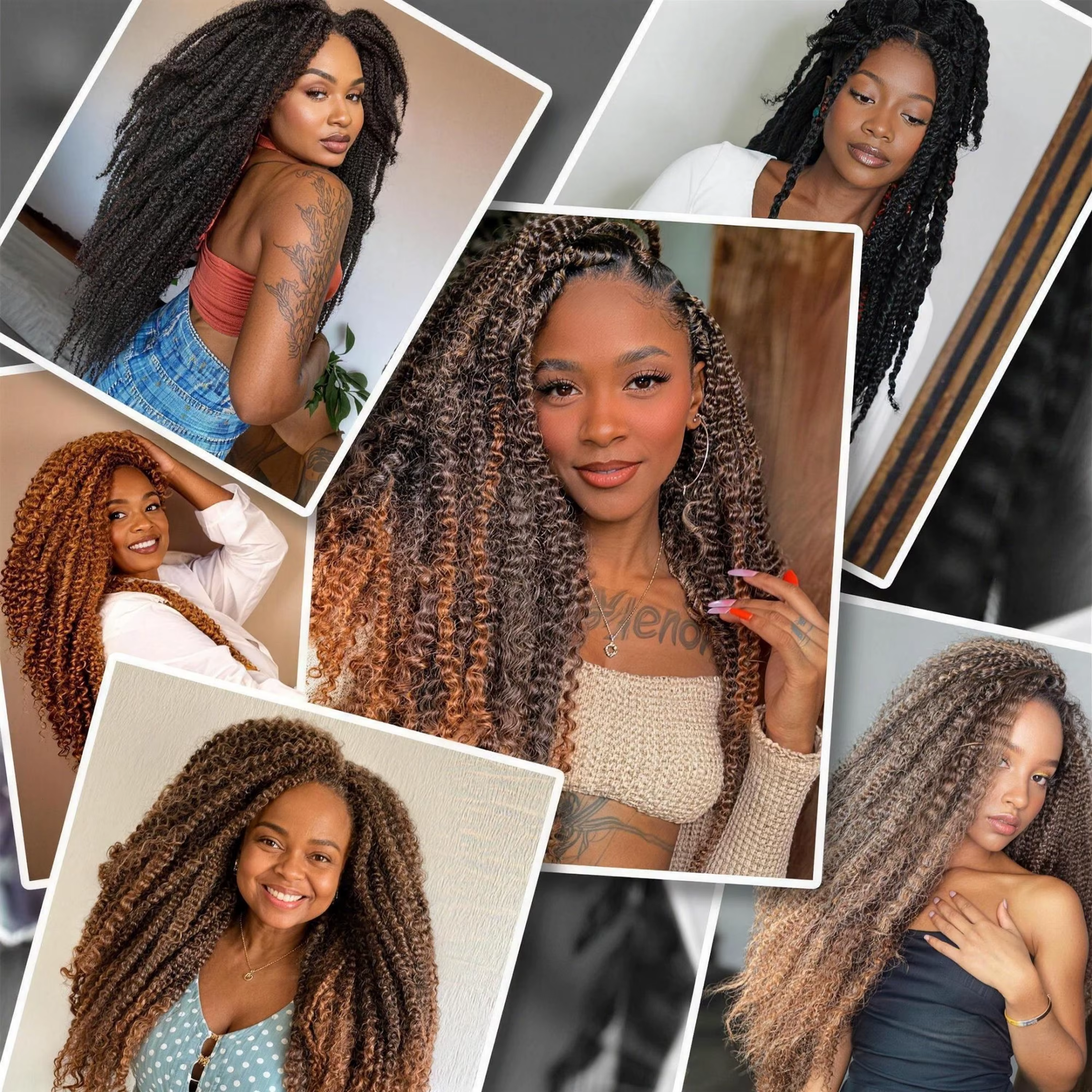 Extensions de cheveux synthétiques Marley de 18 pouces