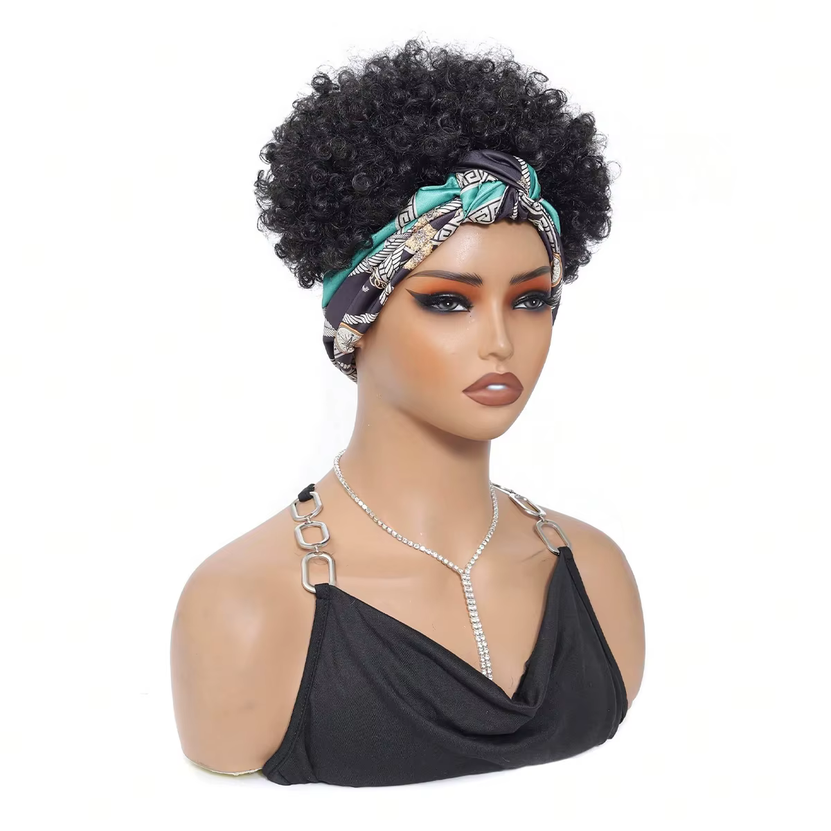 Perruques bandeau noires pour femmes