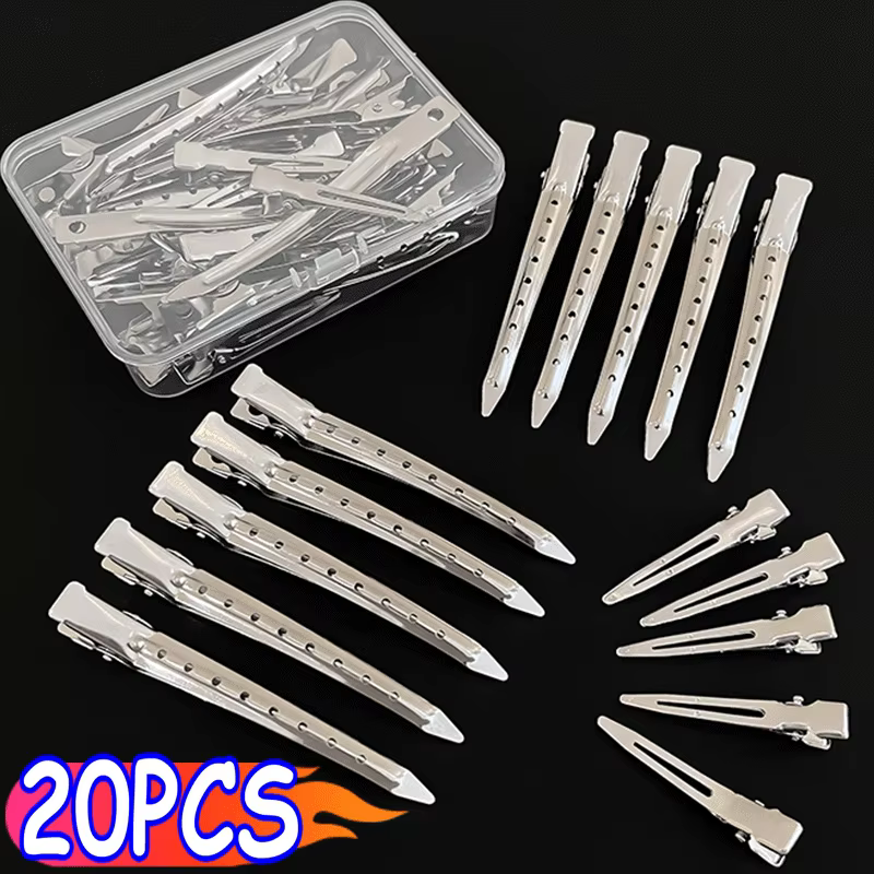 Pinces de soins capillaires en métal et acier