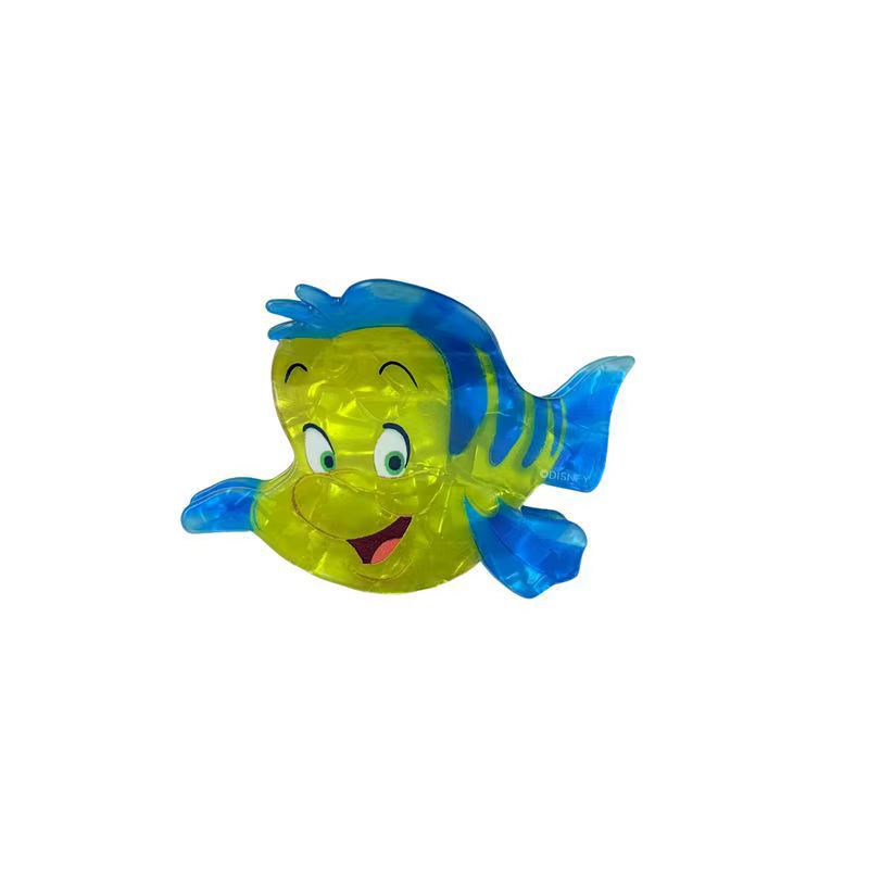 Pince à cheveux queue de poisson de dessin animé tendance