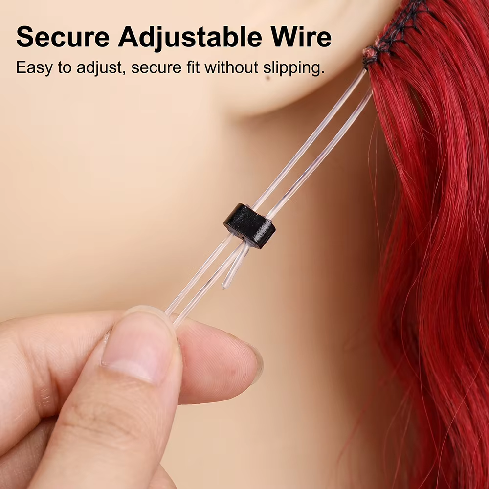 Extensions de cheveux synthétiques invisibles de 26 pouces