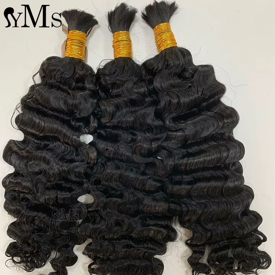 Cheveux humains en vrac pour tresser des extensions