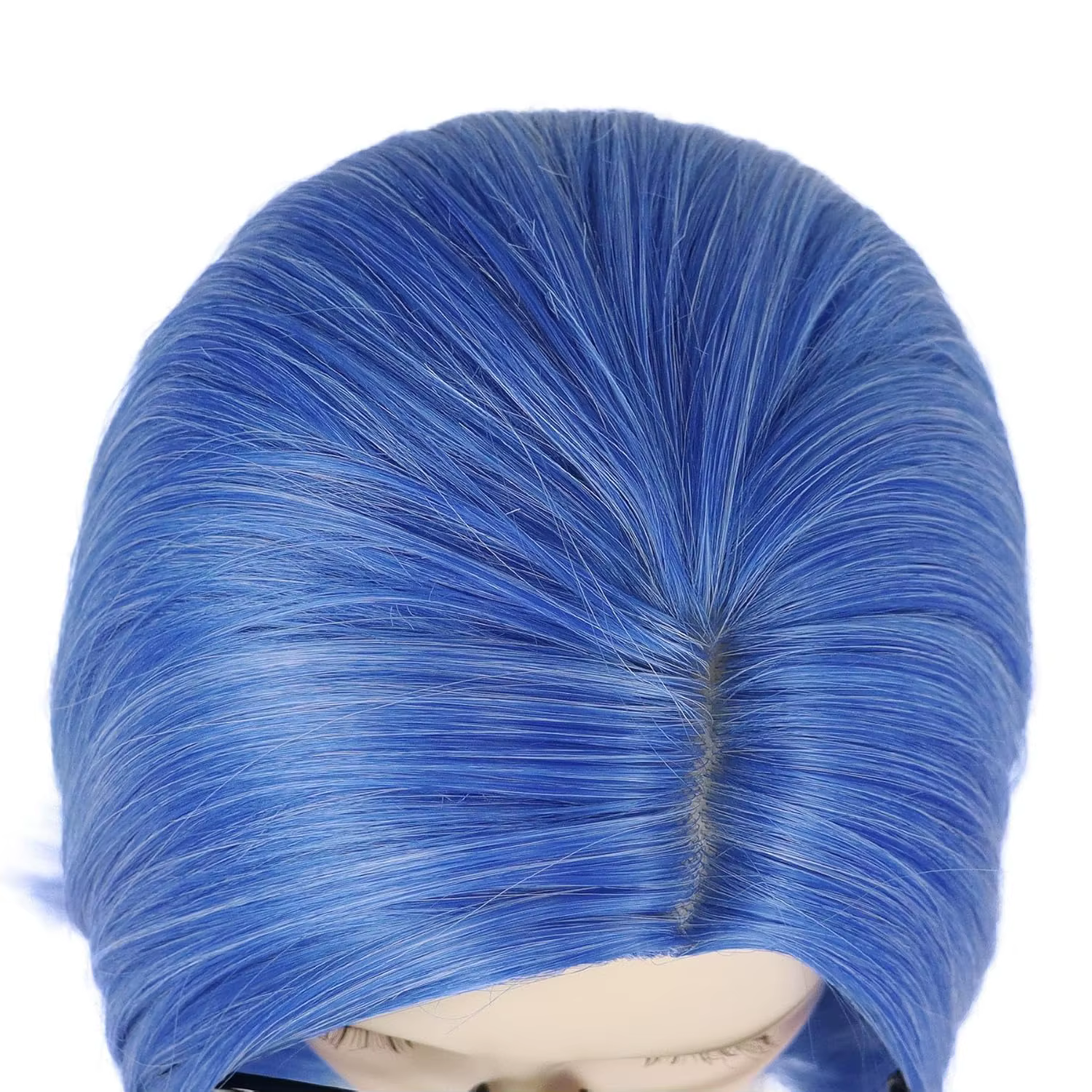 Perruque de tristesse bleue synthétique【+ bonnet