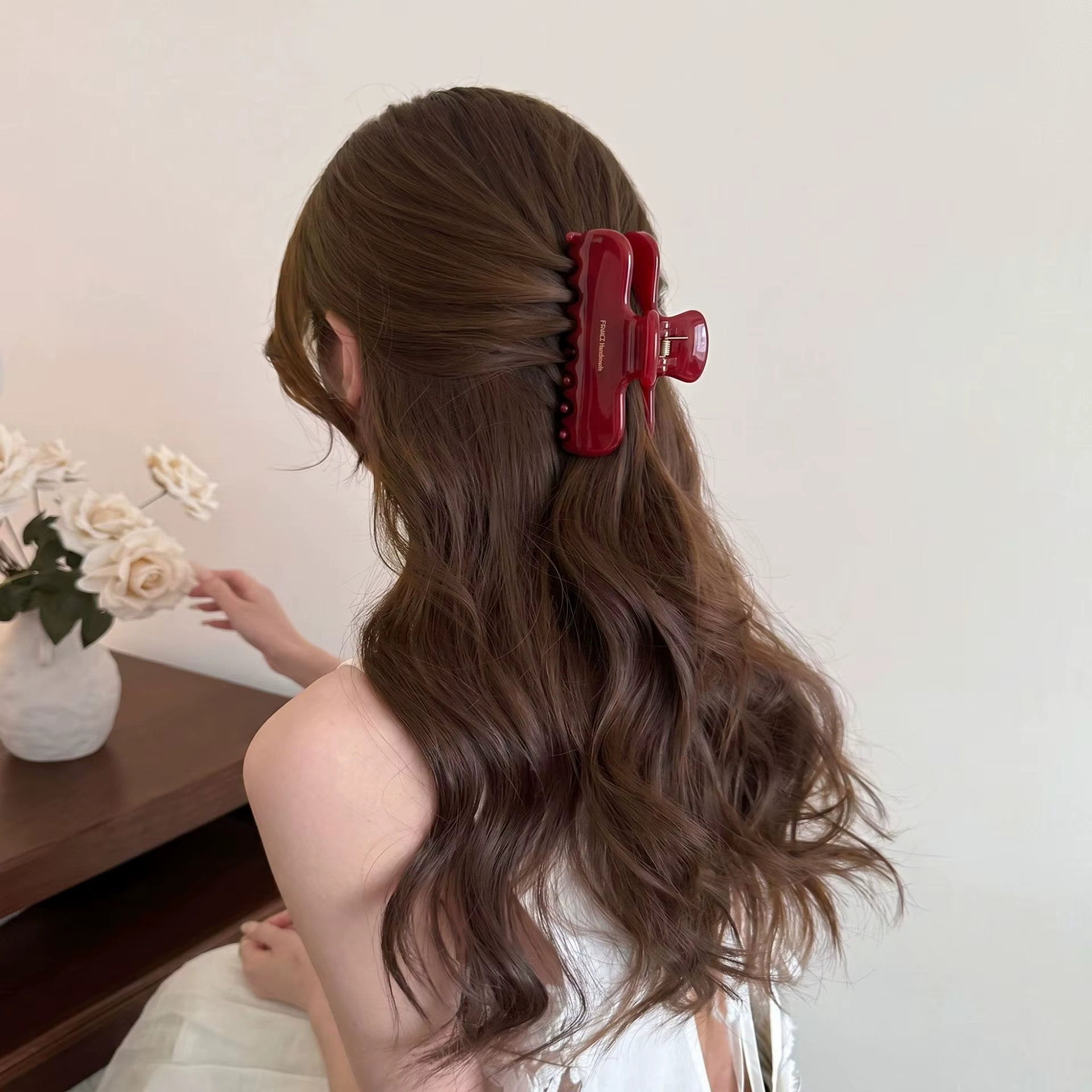 Pince à cheveux carrée de style coréen