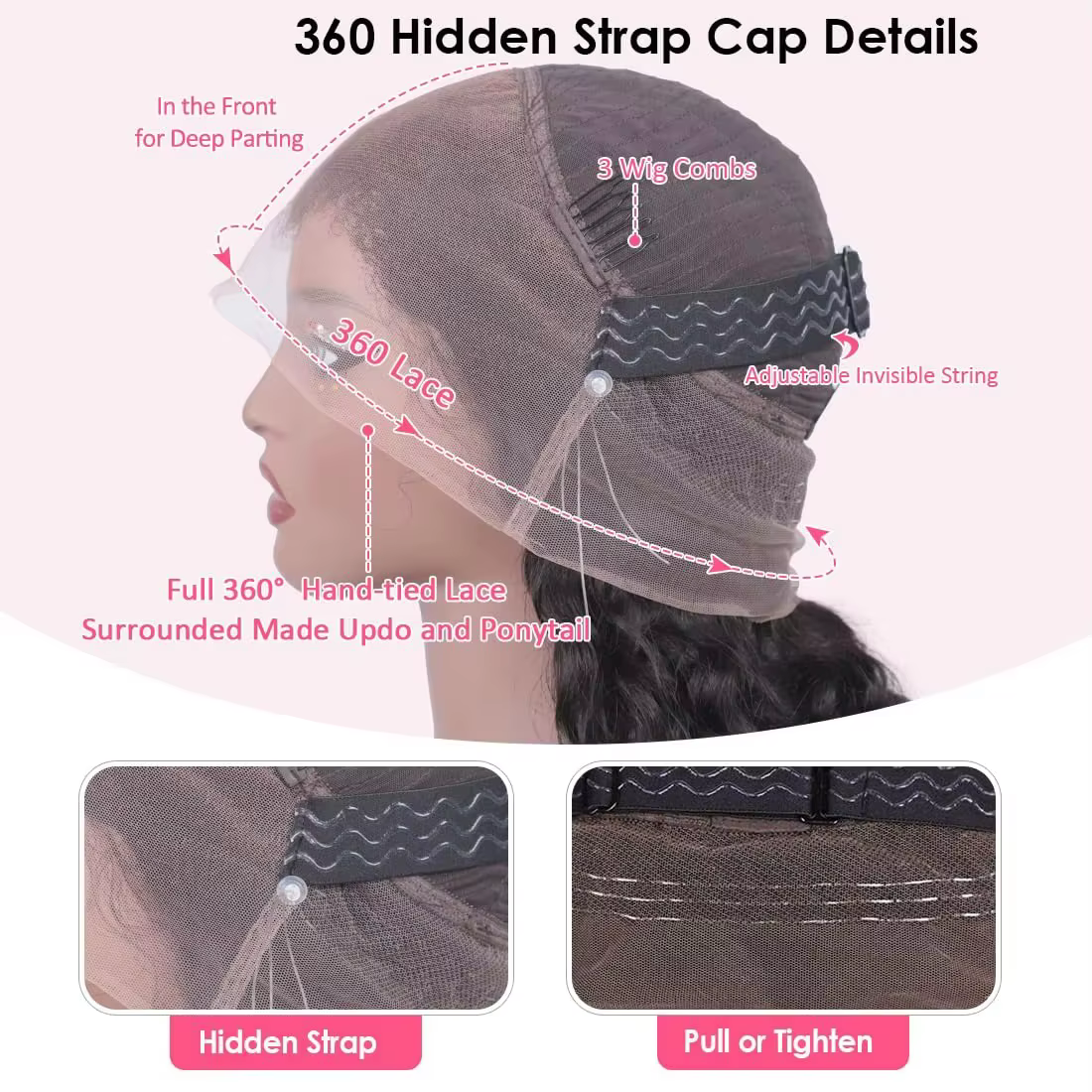 Invisi-Perruque Full Lace Wig 360 sans colle