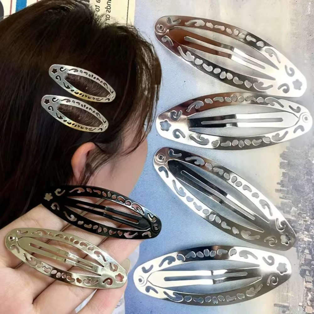 Pince à cheveux tendance à motif ajouré Y2K