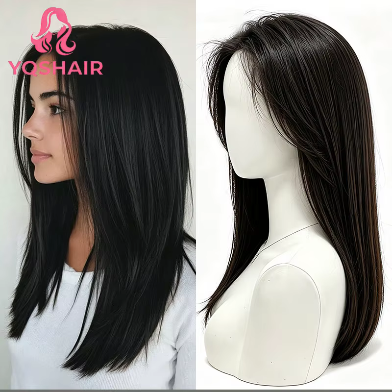 Perruque en cheveux humains 100% naturels