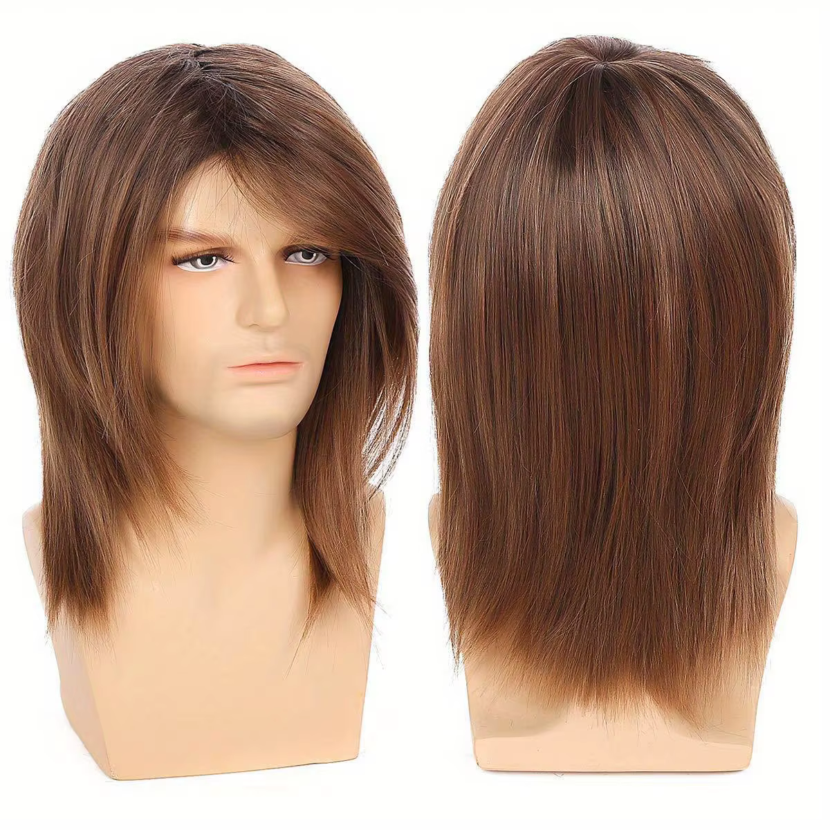 Perruques synthétiques pour hommes chauds