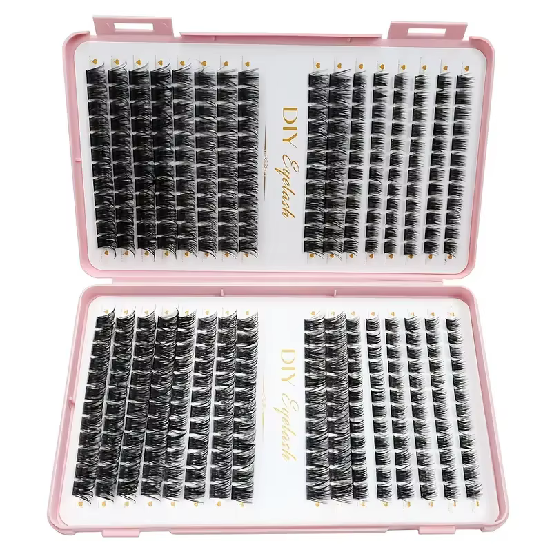 Kit d'extensions de cils 384 pièces
