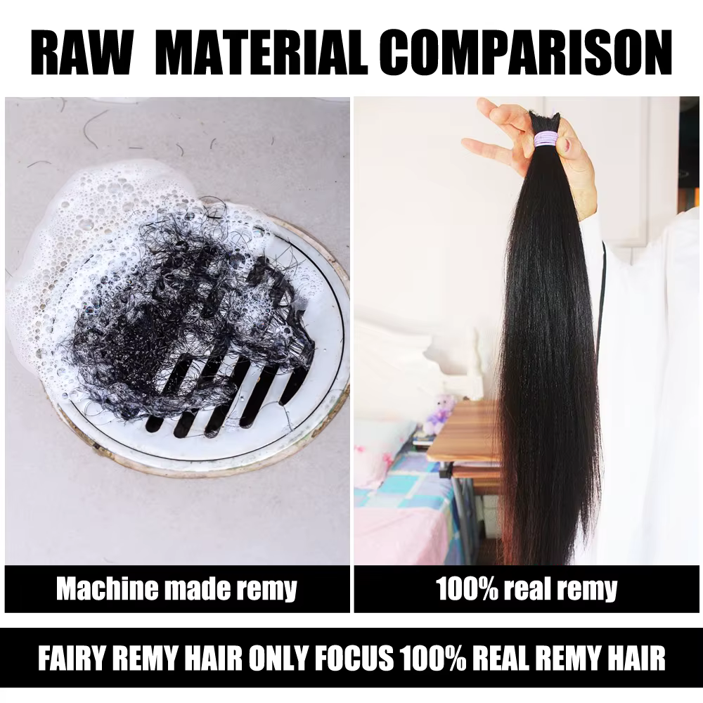 Extensions de cheveux Genius Weft en cheveux humains à coudre