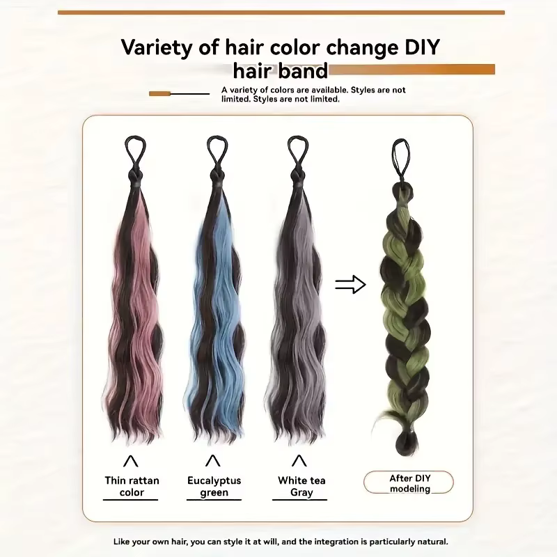 LUPU 2 pièces Extensions de queue de cheval cheveux longs-pièces