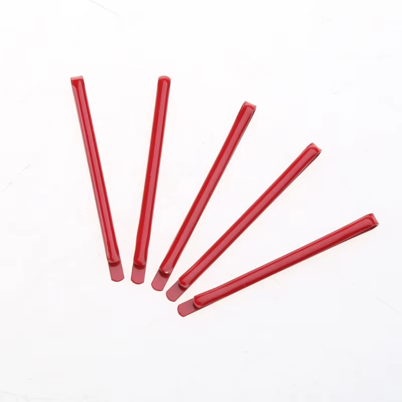 Pinces à cheveux rouges épingles