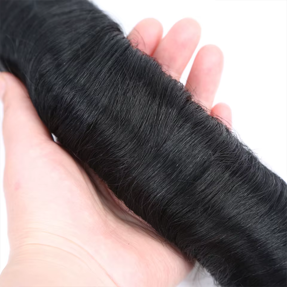Bundles de cheveux humains naturels avec fermeture