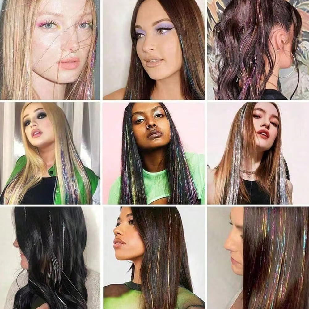 Extensions de cheveux synthétiques à clipser