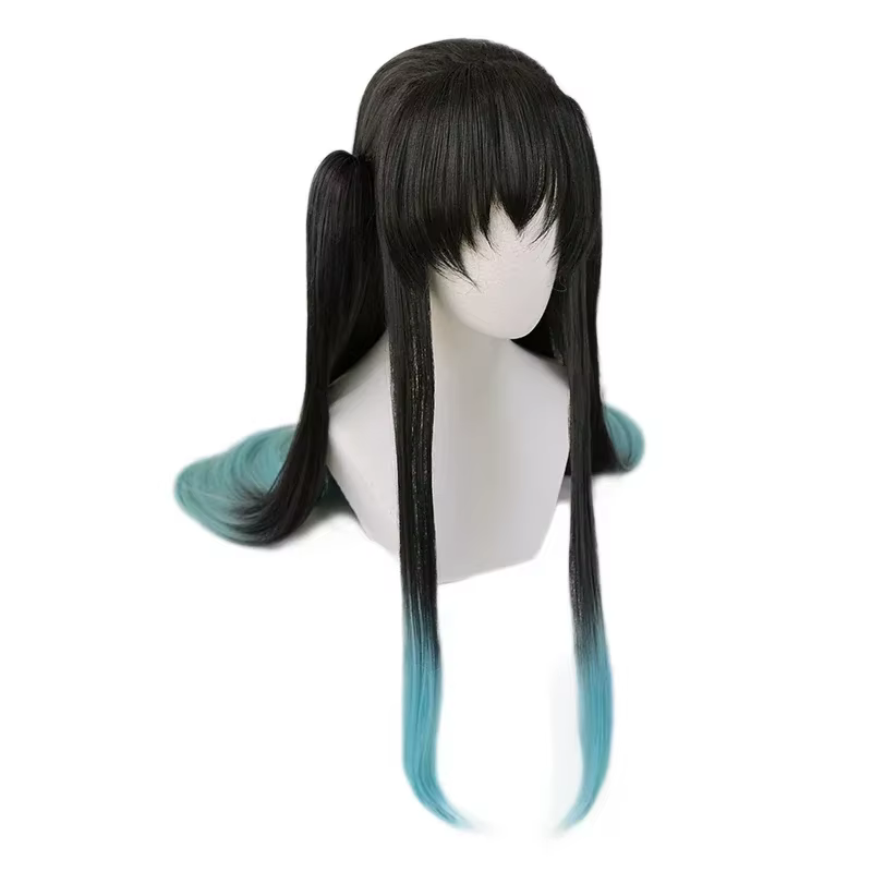 Perruque de Cosplay synthétique Anime Tokitou Muichirou