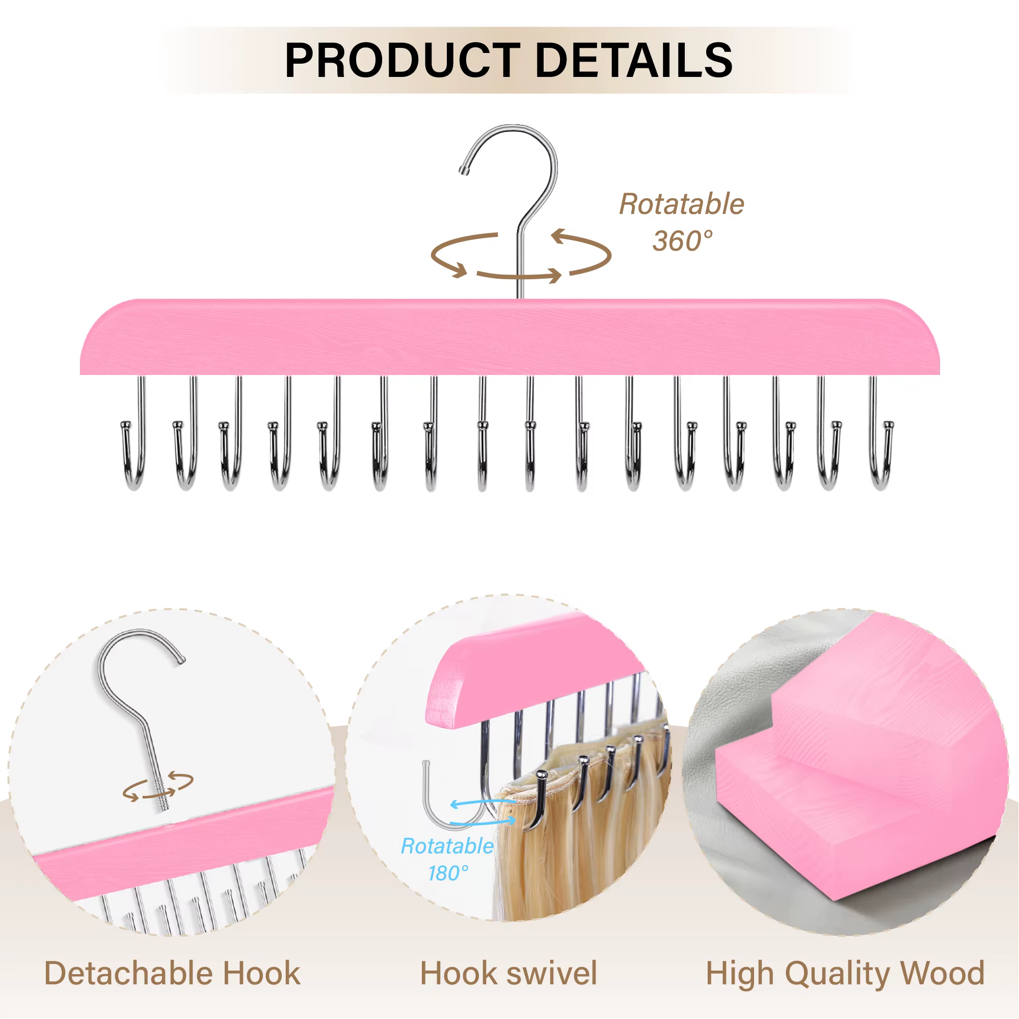 1 pièces support d'extensions de cheveux présentoir