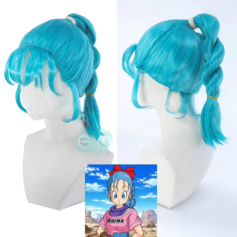 Bulma Cosplay perruque Buruma