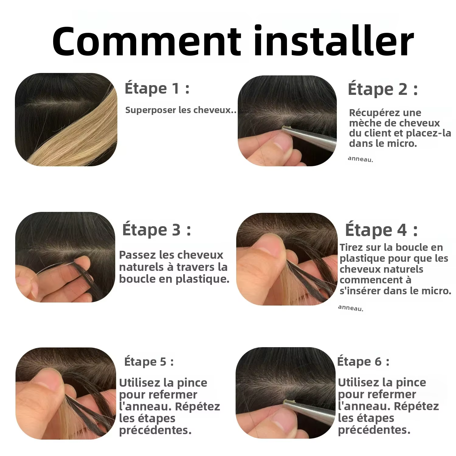 Extensions de cheveux humains Remy DIYOMO 14-24 pouces