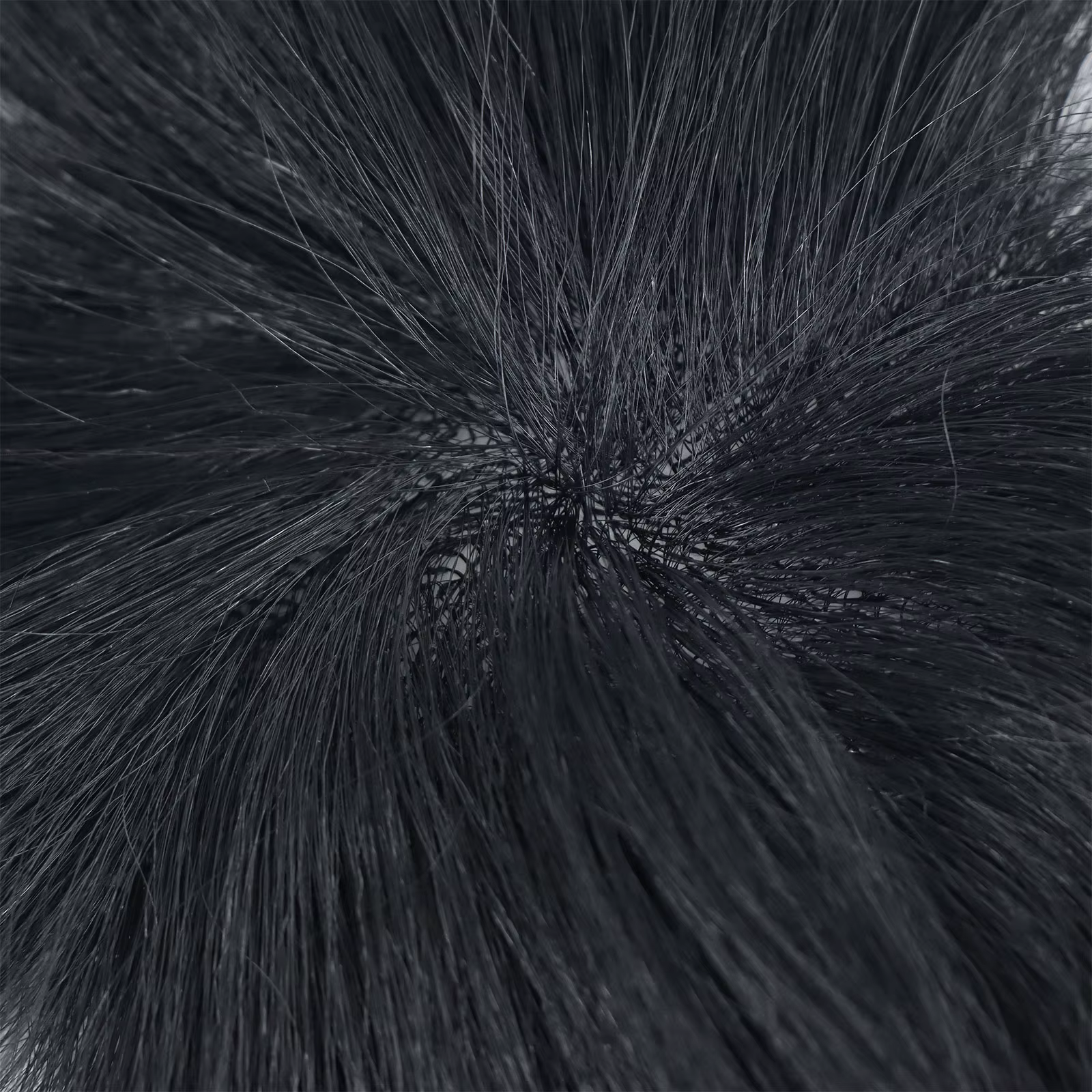 Postiches humaines noires naturelles pour hommes