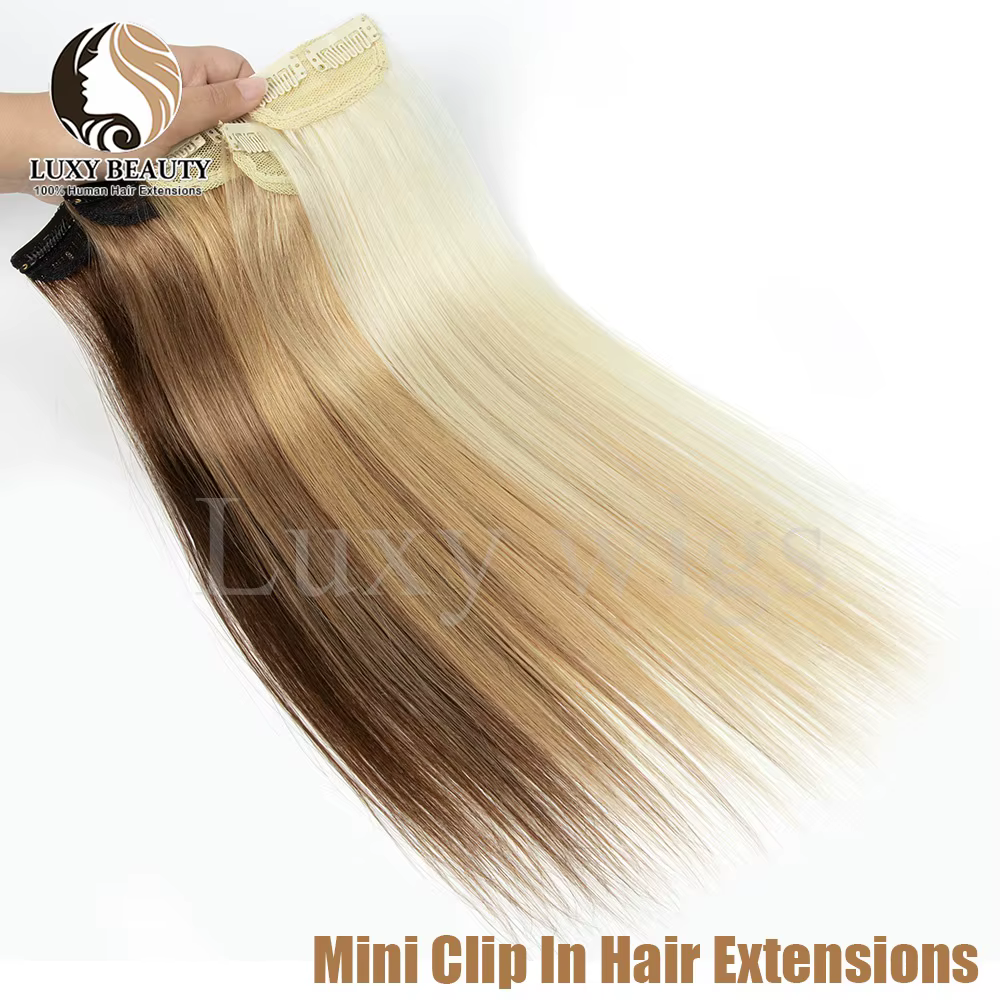 Blonde pince dans les cheveux 5 pièces