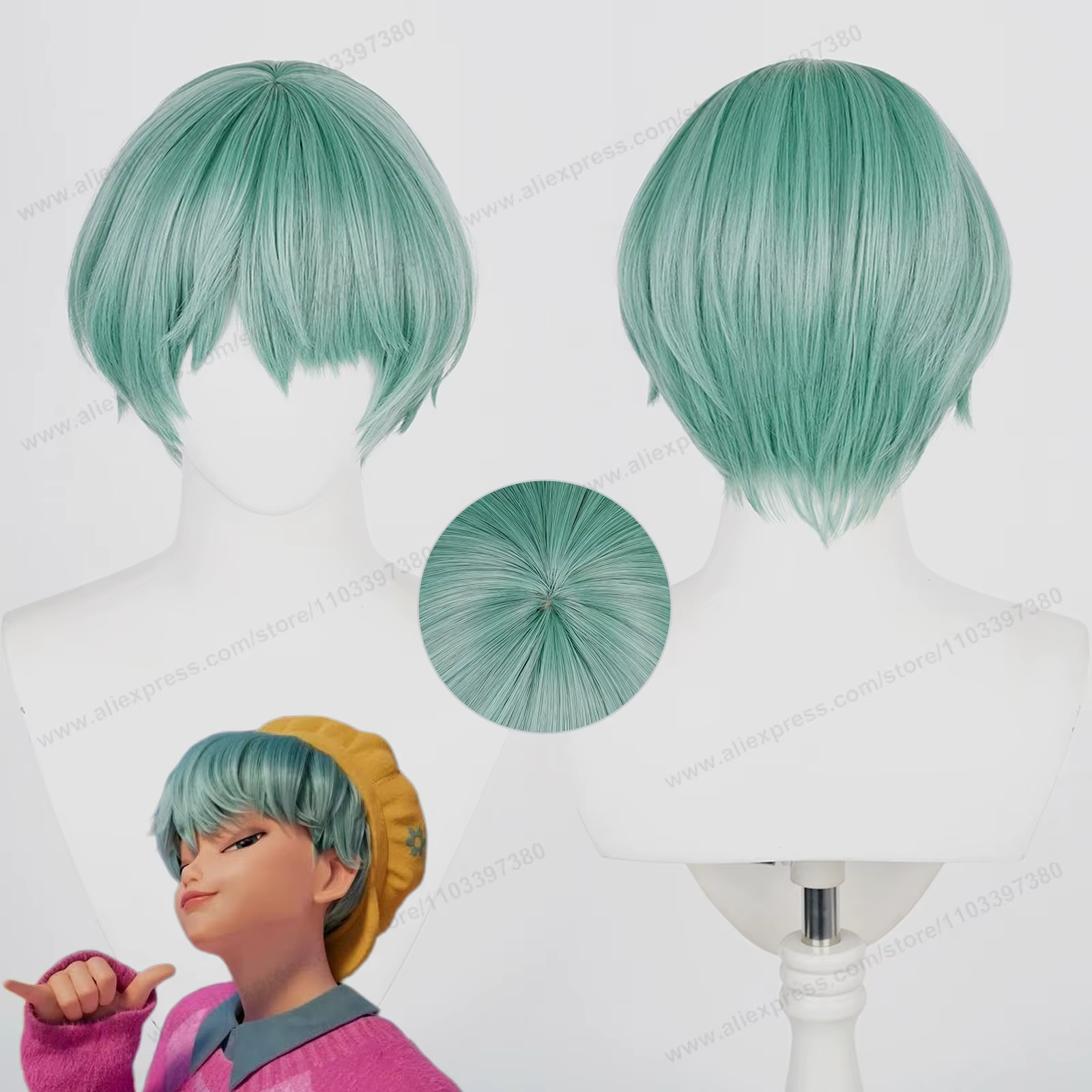 Saja garçons bébé Rumi Mira Zoey Abby Jinu mystère Romance Cosplay perruque synthétique hommes femmes cheveux Anime résistant à la chaleur perruques