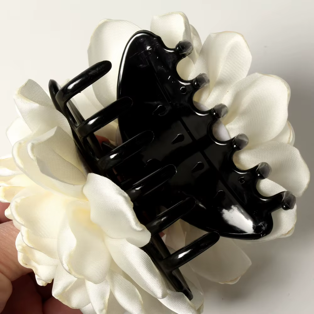 Pinces à cheveux en tissu fleur de Rose pour femmes et filles