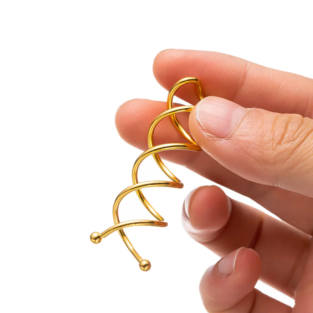 Épingle à cheveux en spirale en métal