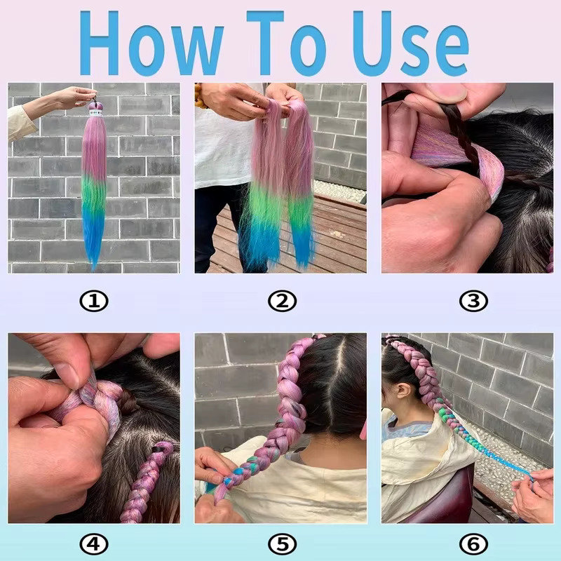 Tressage cheveux pré-étirés 26 pouces Extensions