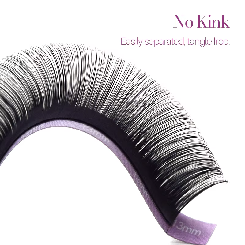 SONG LASHES Extensions de cils pour salon et nature professionnelle et pointe fine douce noir pur prise facile