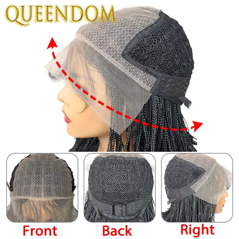 Perruque Dreadlock synthétique de 12 pouces pour femmes noires